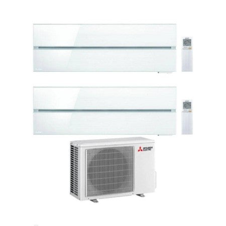 Mitsubishi Climatizzatore Dual Split Kirigamine MSZ-LN Bianco 9+12 con MXZ-2F53VF4 Inverter R-32 Wi-Fi Classe A+++