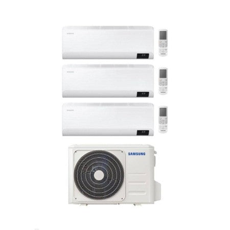 Samsung Climatizzatore Trial Split Cebu 9+9+18 con AJ068TXJ3KG/EU Inverter Wi-Fi Classe A++