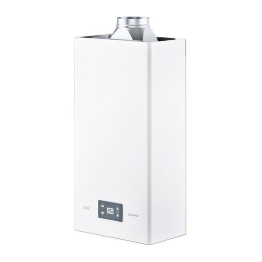 SCALDABAGNO A GAS RIELLO ACQUAFUN2 14 LN CAMERA APERTA LOW NOX